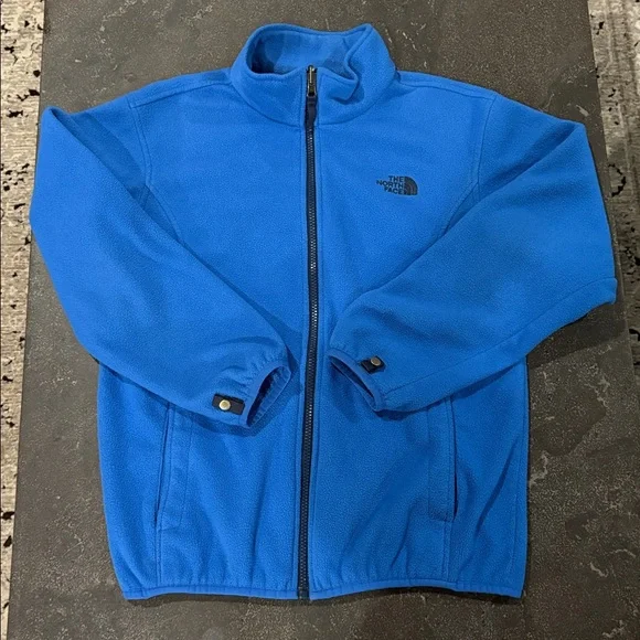 The North Face Blue Fleece Full-Zip Jacket Boys L/G (14/16) - Picture 3 of 8